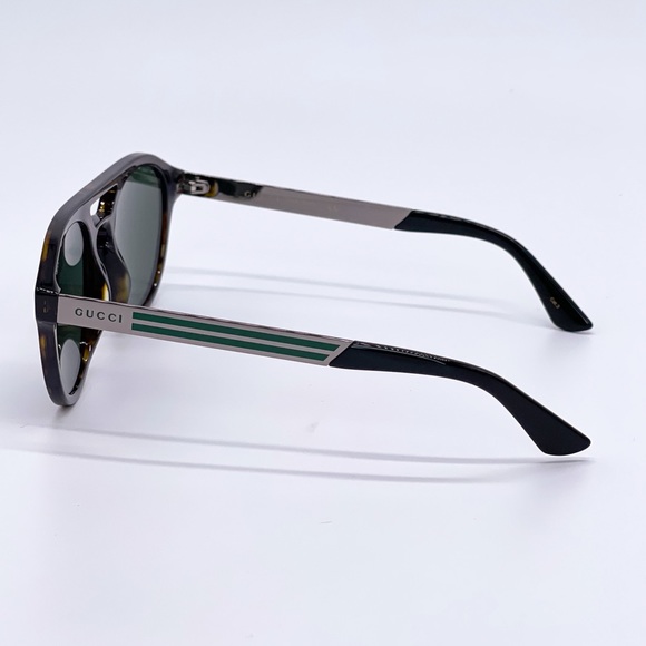 NEW GUCCI GG0689S 002 HAVANA GREEN UNISEX SUNGLASSES GUCCI - Picture 7 of 13